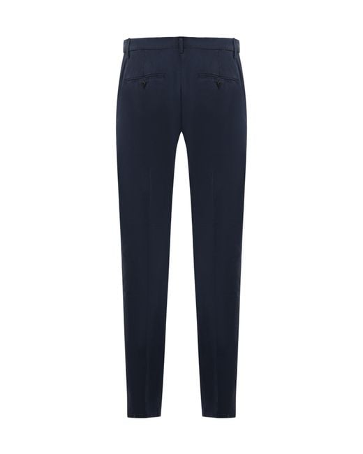 Dondup Blue Slim-Fit Gabardine Pants for men