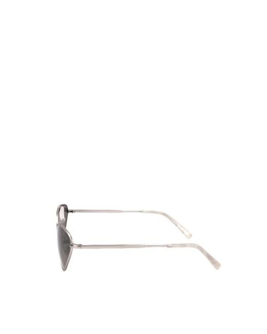 Dries Van Noten White Full Frame Sunglasses