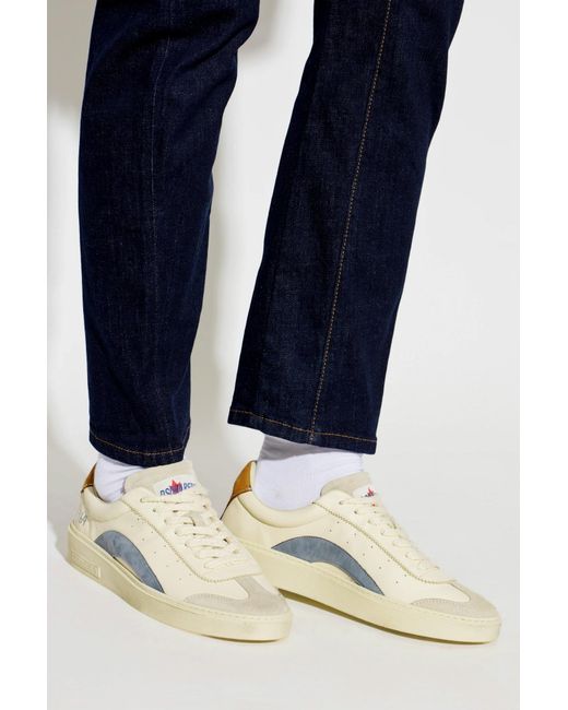 DSquared² Multicolor Panelled Leather Sneakers for men