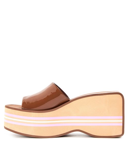 Chloé Brown Thick-Soled Slippers