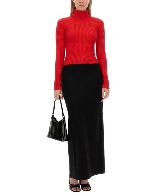 Staud Black Petunia Maxi Skirt
