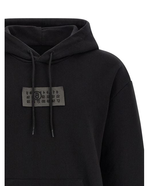 MM6 by Maison Margiela Blue Logo Patch Hoodie for men