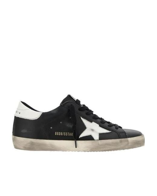 Golden Goose Deluxe Brand Black Super-Star Low-Top Sneakers for men