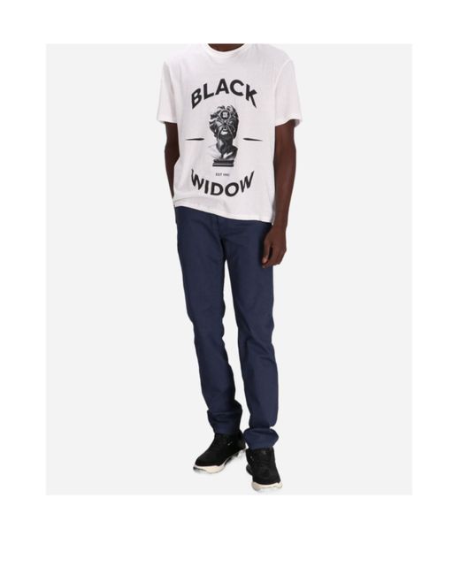 Boss Blue Tapered Trousers for men