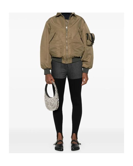 Coperni Green Pocket-Detail Bomber Jacket
