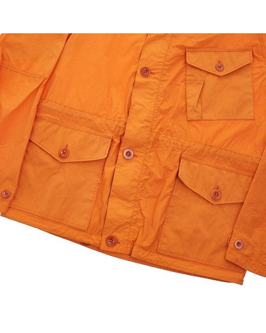 C P Company Orange Long-Sleeved Casual Jacket for men
