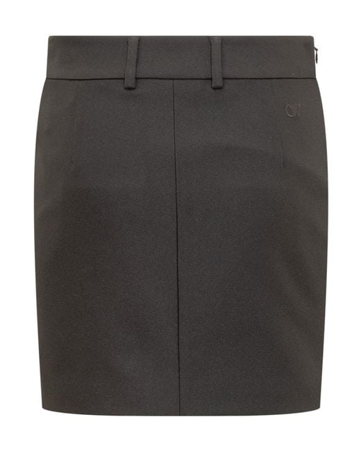 Off-White c/o Virgil Abloh Black High Waisted Tailored Mini Skirt