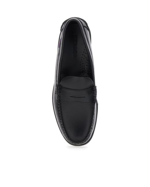 Sebago Black Round Toe Loafers for men