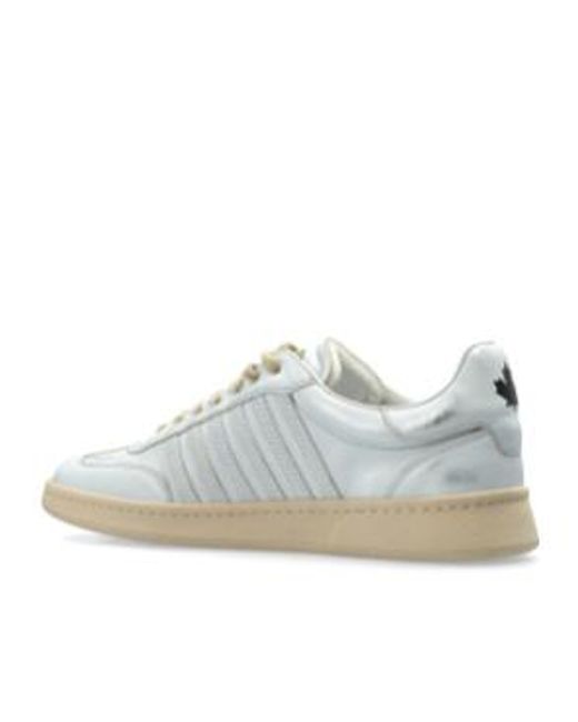 DSquared² White Boxer Low-Top Sneakers for men