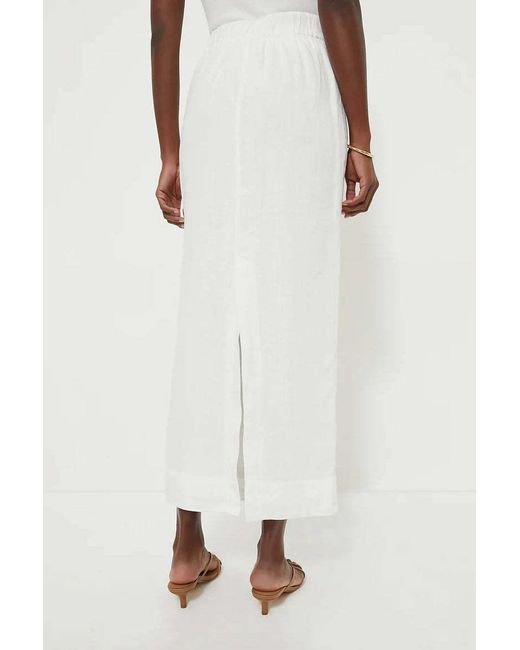 Posse White Elastic Waist Skirt
