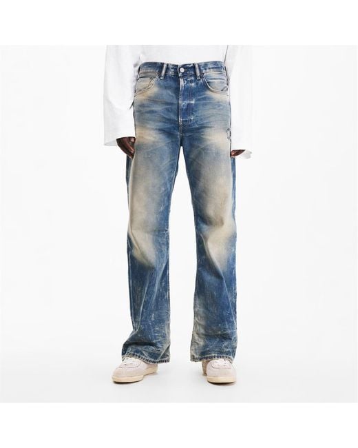 Acne Blue Wide Leg Jeans for men