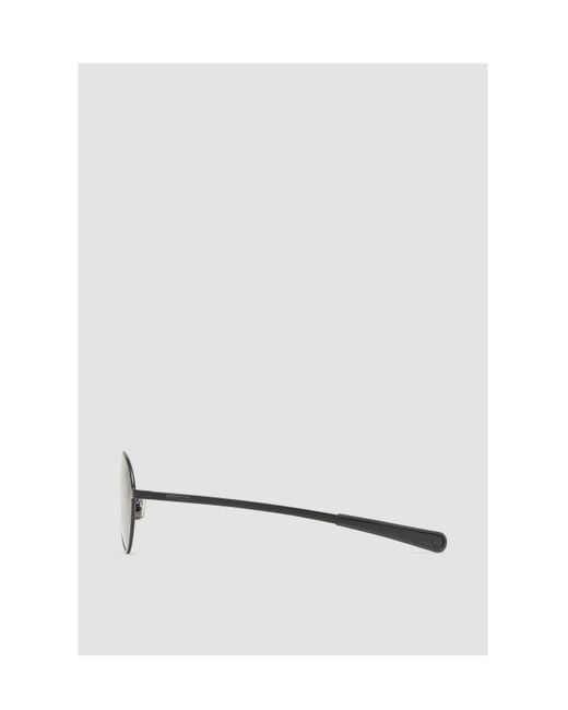 Moncler White Vizla Pilot Sunglasses