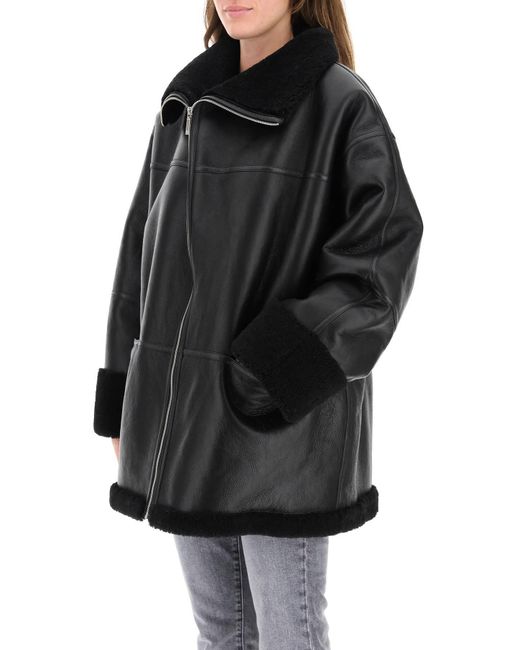 Totême Black Totême Trim Detailed Zip-Up Jacket
