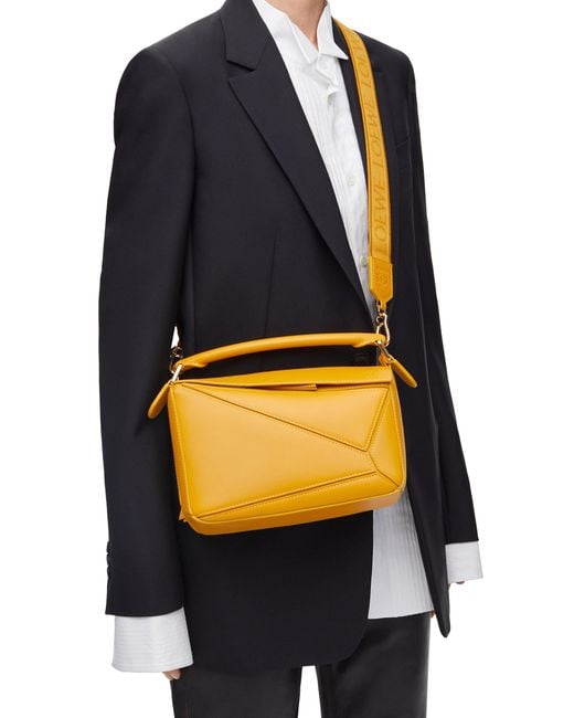 Loewe Metallic Small Puzzle Bag