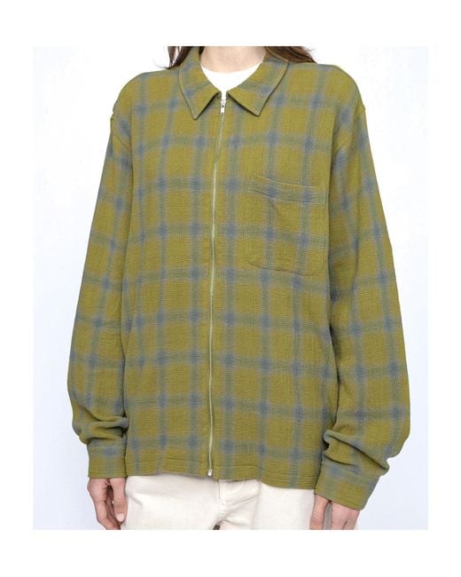 Stussy Green Zippered Shirt for men