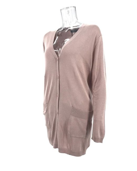 Weekend by Maxmara Pink Long-Sleeved Knitted Cardigan