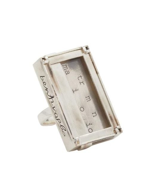 Fendi White X Mirella Bentivoglio Vintage And Glass Ring
