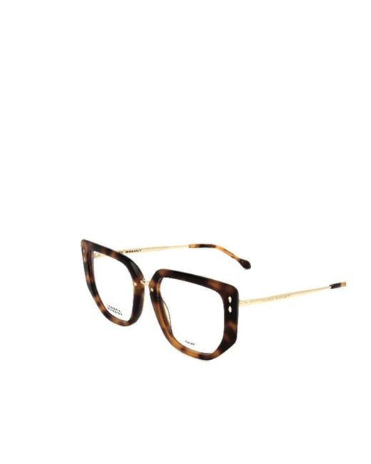 Isabel Marant White Full-Rimmed Glasses (With Non-Prescription Lenses)