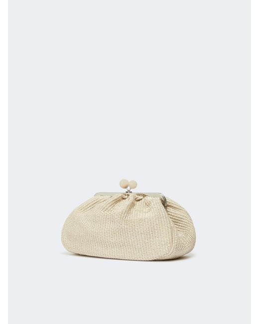 Weekend by Maxmara Natural Medium Pasticcino Sphere Clasp Shoulder Bag