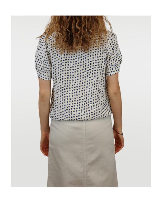 iBlues Gray Printed Pattern Blouse