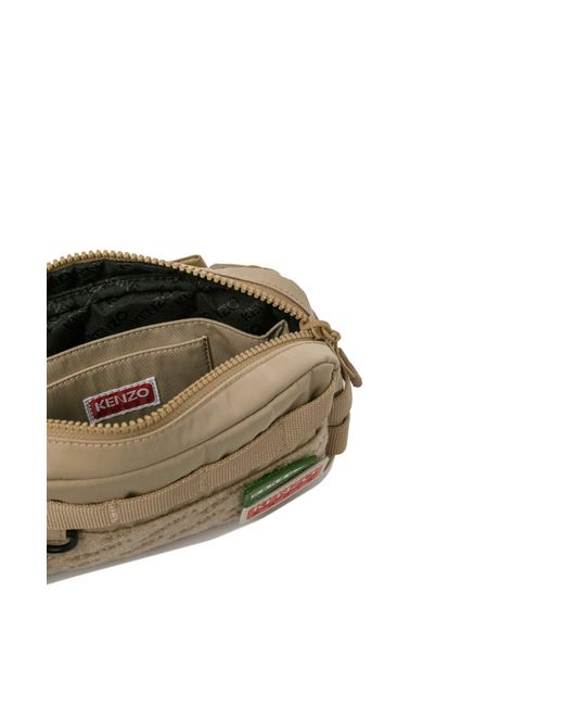 KENZO Gray Jungle Belt Bag for men