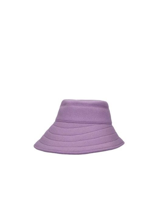 The Attico Purple Bucket Hat