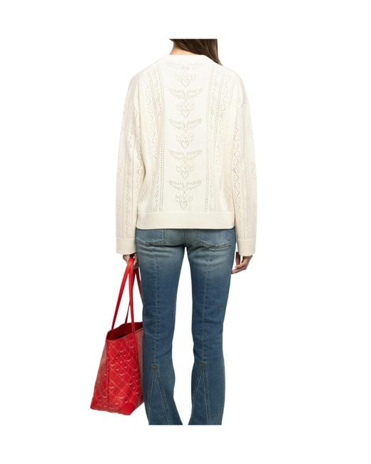 Zadig & Voltaire White Crew-Neck Sweater