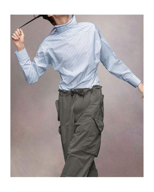 Maison Margiela Blue Stripe Shirt for men