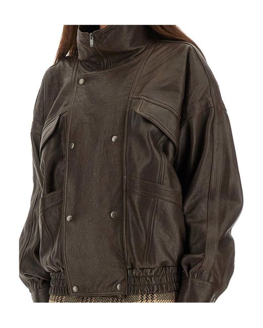 Saint Laurent Black Zip-Up Bomber Jacket