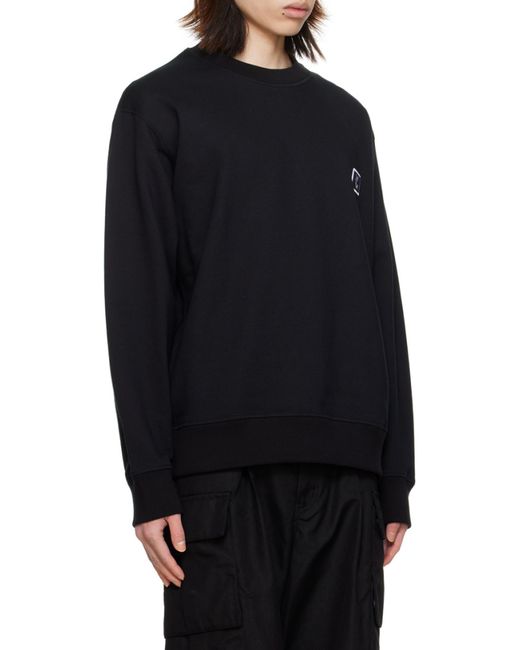 Wooyoungmi Black Round-Necked Sweater for men
