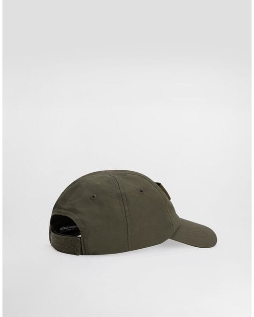 Dolce & Gabbana Green Logo Lettering Baseball Cap for men