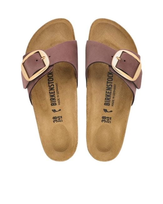 Birkenstock Brown Madrid Big Buckle Sandals for men