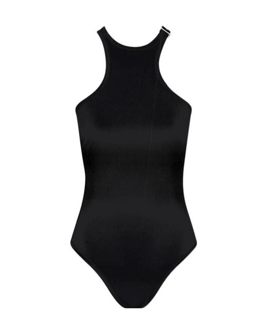 The Attico Black The One Piece Swimsuit