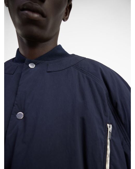 Jacquemus Blue Puffy Bomber Jacket for men