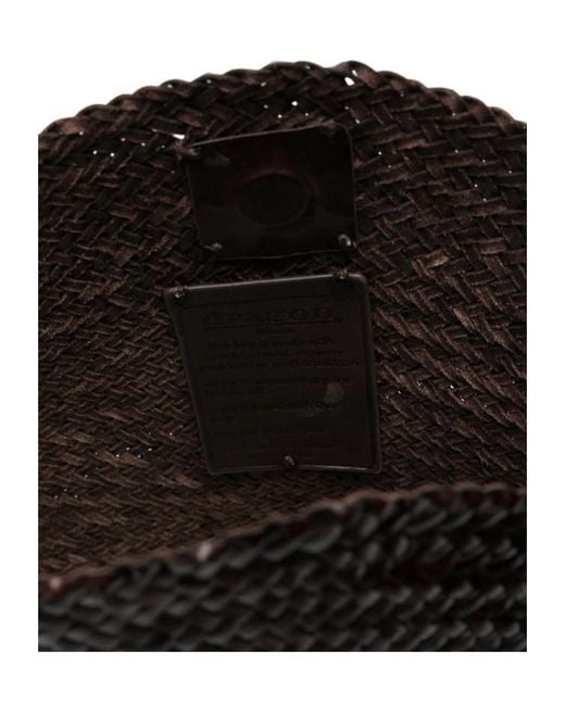 Dragon Diffusion Black Woven Design Shoulder Bag