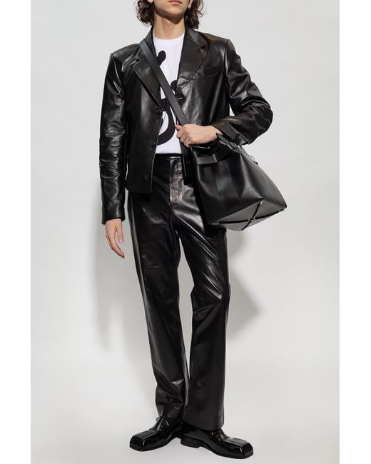 Ferragamo Black Ferragamo Single-Breasted Tailored Blazer for men