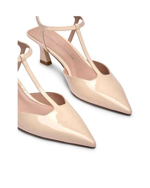 Stuart Weitzman Pink Vinnie T-Strap Pump