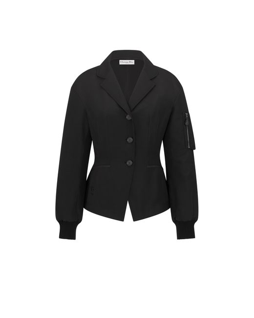 Dior Black Fitted Jacket With Integrated Bustier
