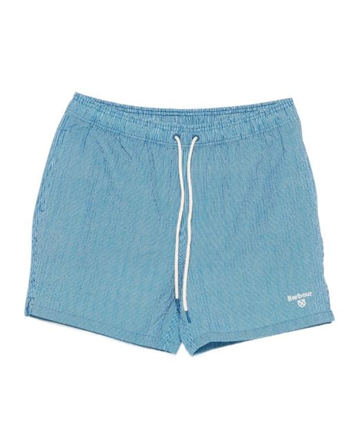 Barbour Blue Somerset Swim Shorts for men