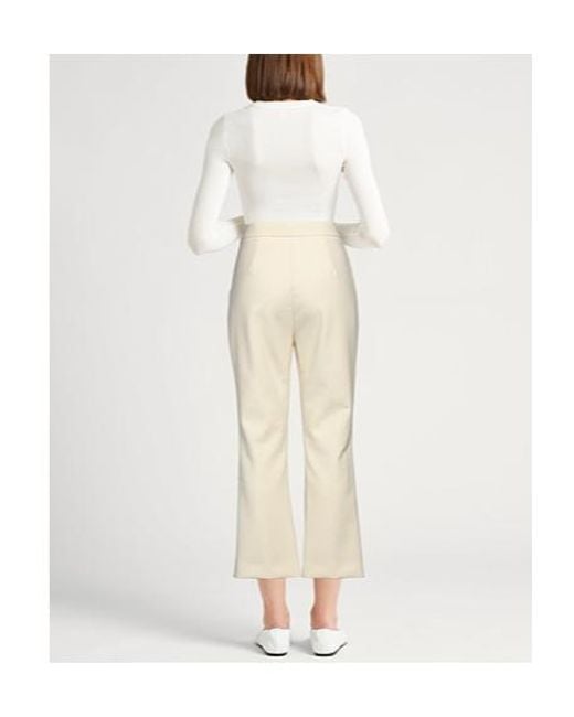 Max Mara Natural Simple Boot-Shaped Trousers