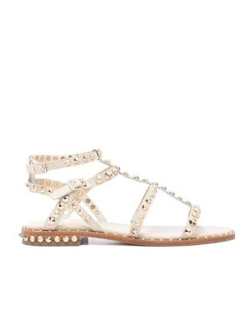 Ash Natural Precious Studded Sandals