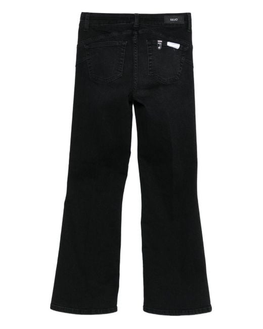 Liu Jo Black Belt Loop Denim Trousers