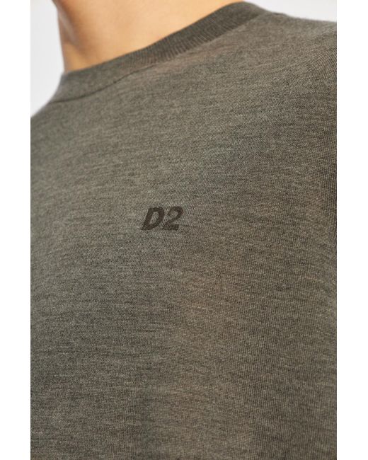 DSquared² Green Long Sleeve Sweater for men