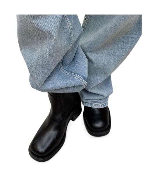 Alohas Blue Rajan Leather Boots