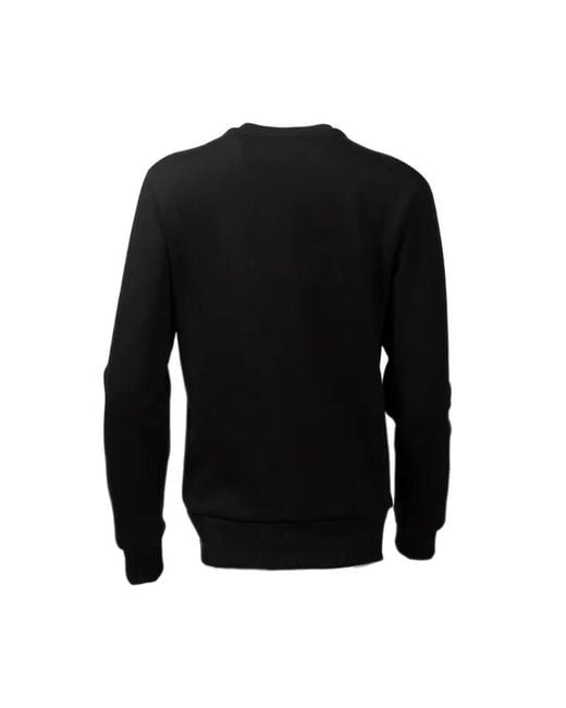 MCM Black Round Collar Long Sleeve Sweater