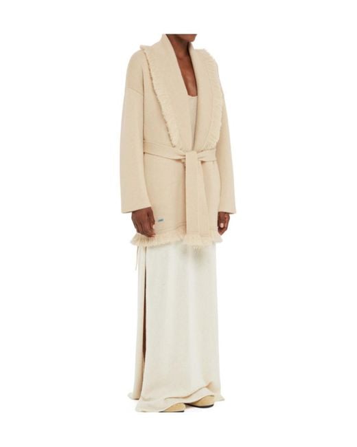 Alanui Natural Finest Single-Breasted Coat