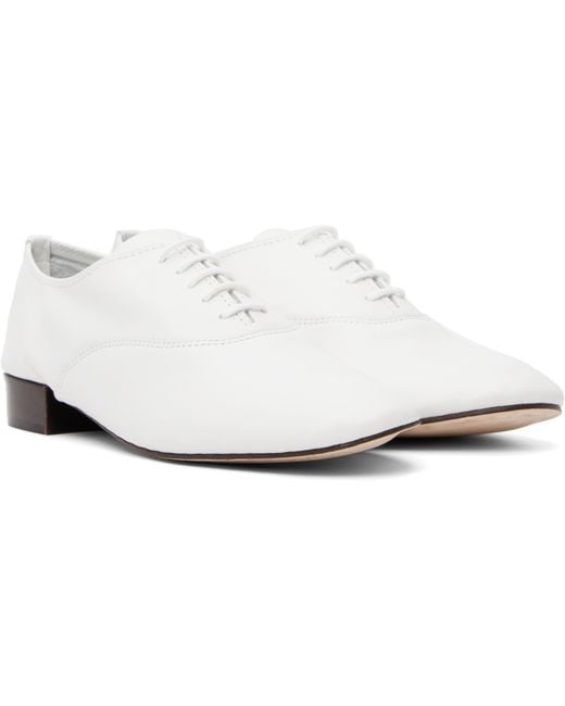 Repetto White Zizi Oxford Shoes