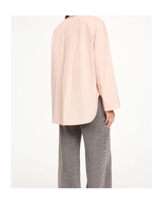 By Malene Birger Pink Derris Striped Button-Up Shirt
