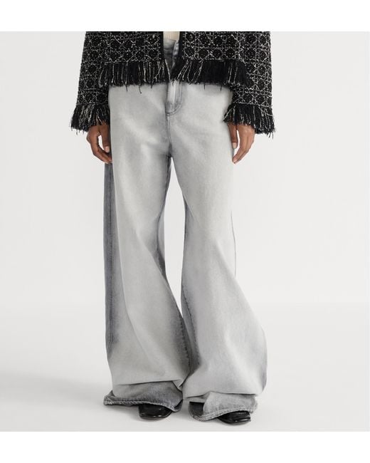 Dior Gray Flared Jeans