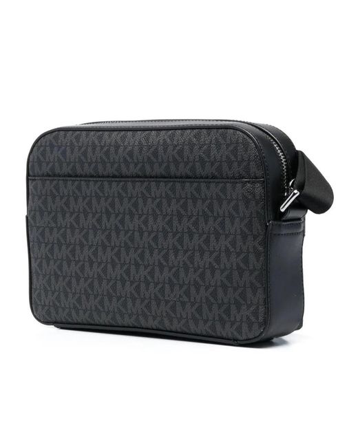 Michael Kors Black Monogram Print Shoulder Bag for men